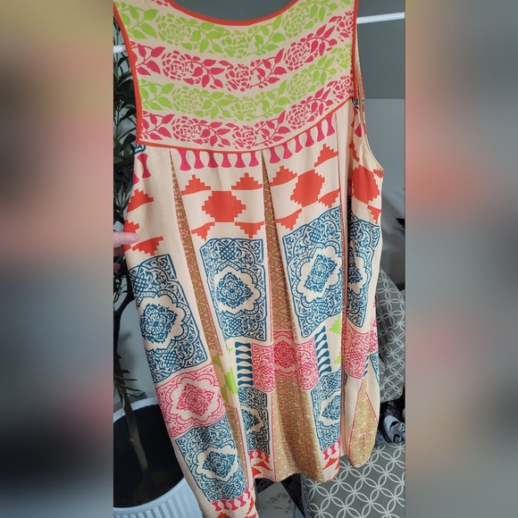 Anthropologie Kavita Bhartia Nami floral sleevless Shift Dress Size Medium - Picture 3 of 4